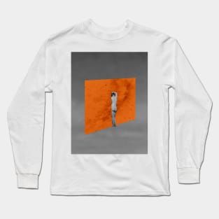 Orange Zone - Surreal/Collage Art Long Sleeve T-Shirt